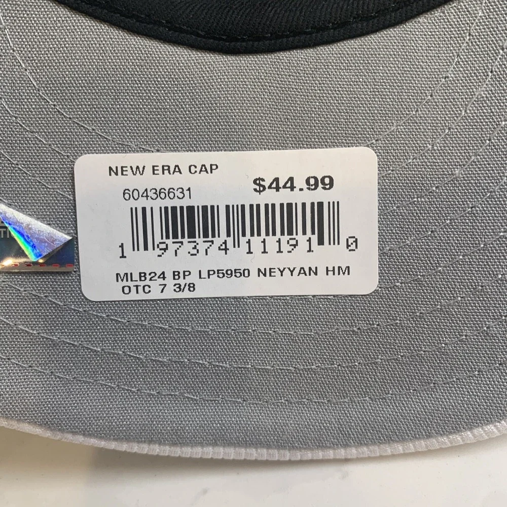 New Era New York Yankees Batting Practice Low Profile Navy 59FIFTY Hat Cap 7 3/8